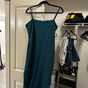 Lulus Paulina Forest Green Bodycon Midi Dress